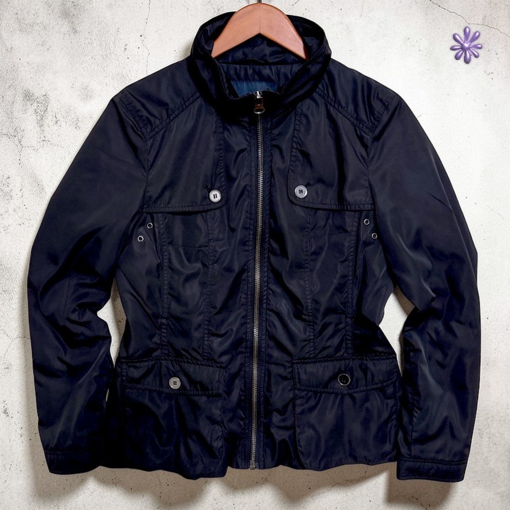 ZARA BASIC Nylon Field Utility Jacket‎ | Black | Women's Large (Runs Small)